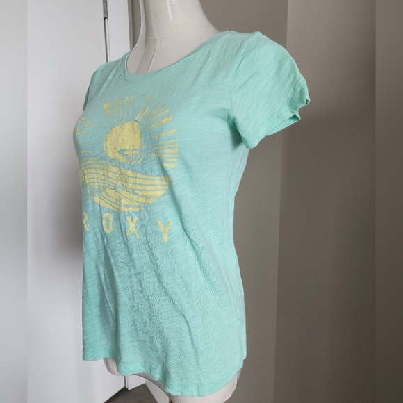 Roxy Girls Tshirt in Mint - Picture 6 of 7